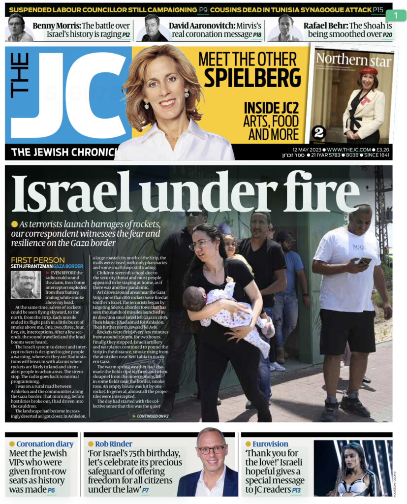 The Jewish Chronicle Front Page